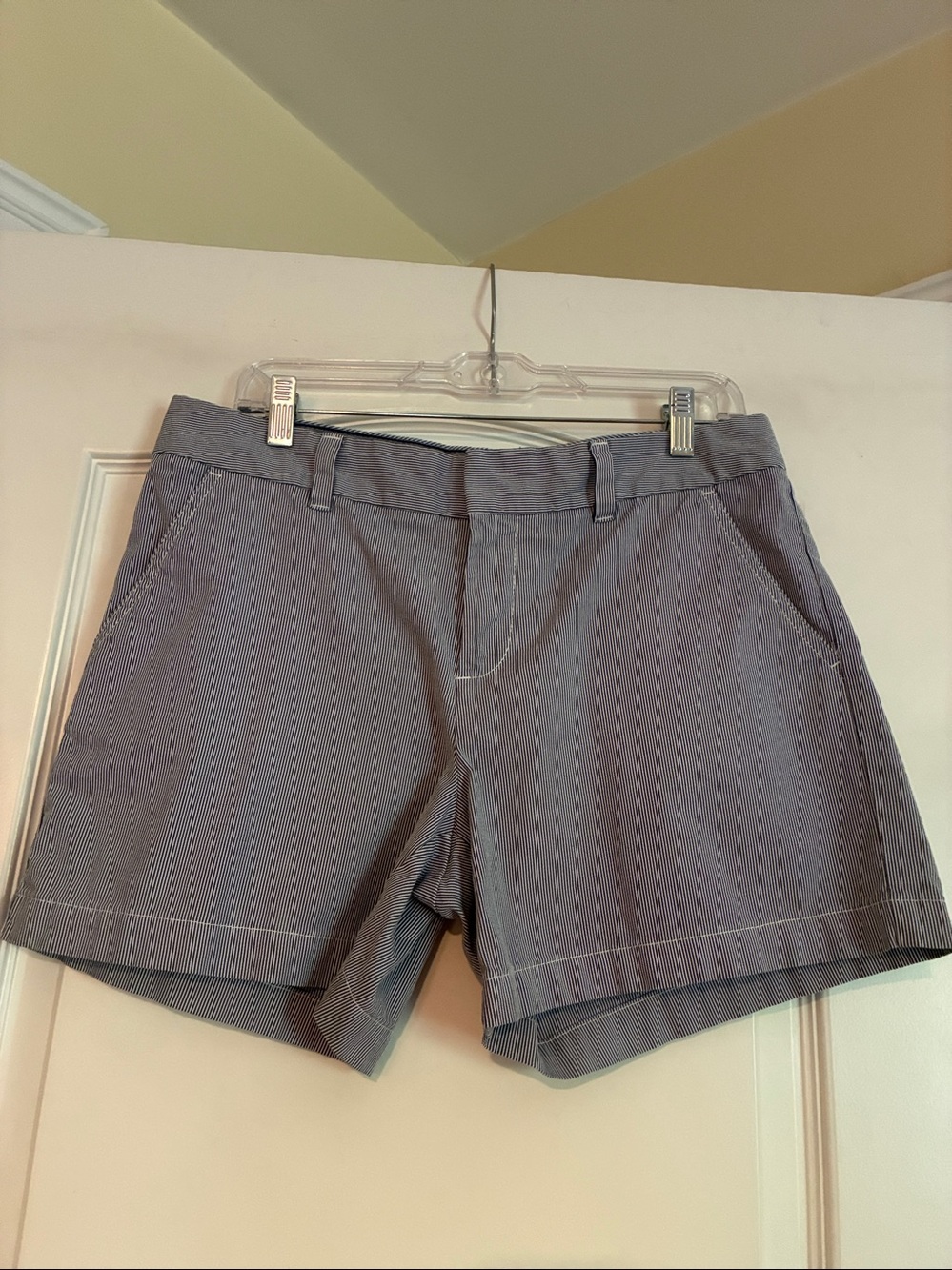Tommy Hilfiger Light Gray Pinstripe Women's Shorts